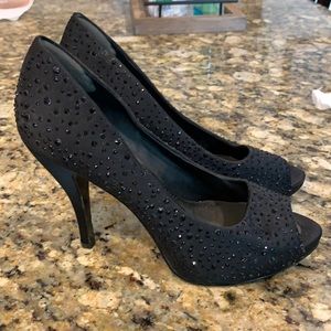 Gianni bini platform peep ties formal heels